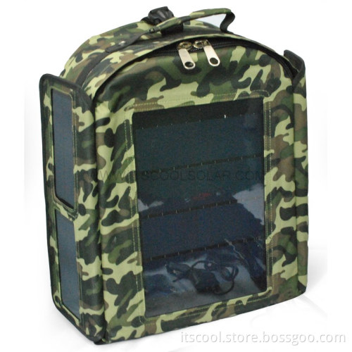 High Capacity Solar Bag for Camera Recharging